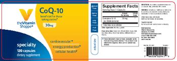 The Vitamin Shoppe CoQ-10 30 mg - supplement