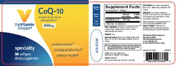 The Vitamin Shoppe CoQ-10 400 mg - supplement