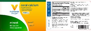 The Vitamin Shoppe Coral Calcium 1500 mg - supplement