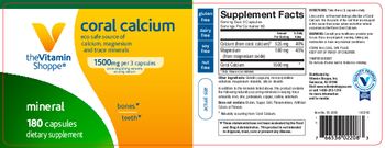 The Vitamin Shoppe Coral Calcium 1500 mg - supplement