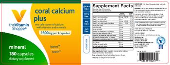 The Vitamin Shoppe Coral Calcium Plus 1500 mg - supplement