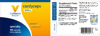 The Vitamin Shoppe Cordyceps 1040 mg - supplement