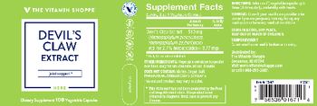 The Vitamin Shoppe Devil's Claw Extract - supplement