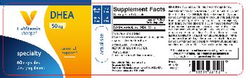 The Vitamin Shoppe DHEA 50 mg - supplement