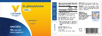 The Vitamin Shoppe DL-Phenylalanine 500 mg - supplement