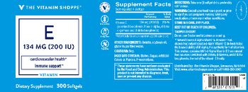 The Vitamin Shoppe E 134 mg (200 IU) - supplement
