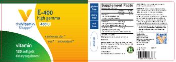 The Vitamin Shoppe E-400 High Gamma 400 IU - supplement