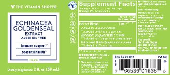 The Vitamin Shoppe Echinacea Goldenseal Extract - supplement