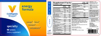 The Vitamin Shoppe Energy Formula - supplement