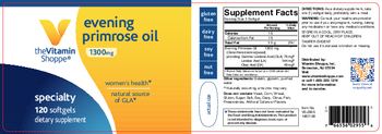 The Vitamin Shoppe Evening Primrose Oil 1300 mg - supplement