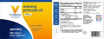 The Vitamin Shoppe Evening Primrose Oil 1300 mg - supplement