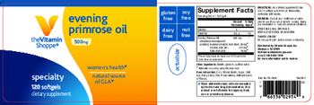 The Vitamin Shoppe Evening Primrose Oil 500 mg - supplement
