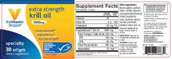 The Vitamin Shoppe Extra Strength Krill Oil 1000 mg - supplement