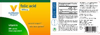 The Vitamin Shoppe Folic Acid 400 mcg - supplement