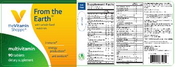 The Vitamin Shoppe From the Earth - supplement