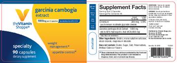 The Vitamin Shoppe Garcinia Cambogia Extract 1000 mg - supplement