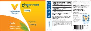 The Vitamin Shoppe Ginger Root 550 mg - supplement