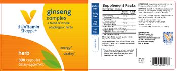 The Vitamin Shoppe Ginseng Complex - supplement