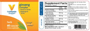The Vitamin Shoppe Ginseng Complex - supplement