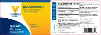 The Vitamin Shoppe Glucomannan - supplement