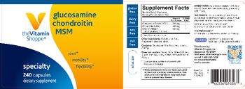 The Vitamin Shoppe Glucosamine Chondroitin MSM - supplement