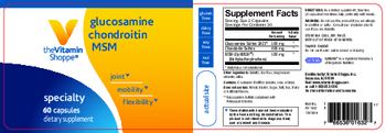 The Vitamin Shoppe Glucosamine Chondroitin MSM - supplement