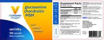 The Vitamin Shoppe Glucosamine Chondroitin MSM - supplement