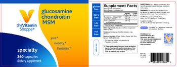 The Vitamin Shoppe Glucosamine Chondroitin MSM - supplement