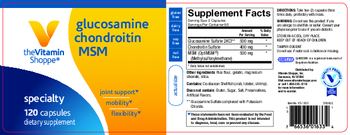 The Vitamin Shoppe Glucosamine Chondroitin MSM - supplement