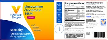 The Vitamin Shoppe Glucosamine Chondroitin MSM Raspberry - supplement