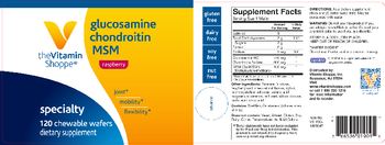 The Vitamin Shoppe Glucosamine Chondroitin MSM Raspberry - supplement