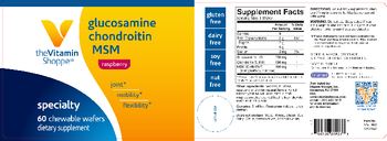 The Vitamin Shoppe Glucosamine Chondroitin MSM Raspberry - supplement