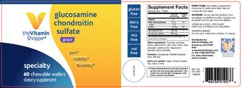 The Vitamin Shoppe Glucosamine Chondroitin Sulfate Grape - supplement