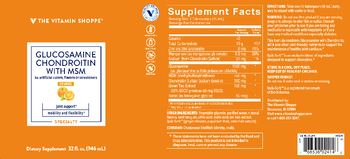 The Vitamin Shoppe Glucosamine Chondroitin with MSM Orange - supplement