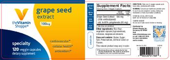 The Vitamin Shoppe Grape Seed Extract 100 mg - supplement