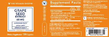 The Vitamin Shoppe Grape Seed Extract 60 mg - supplement