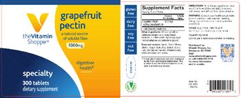 The Vitamin Shoppe Grapefruit Pectin 1000 mg - supplement