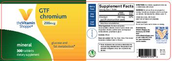 The Vitamin Shoppe GTF Chromium 200 mcg - supplement