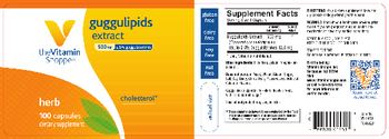 The Vitamin Shoppe Guggulipids Extract 500 mg - supplement