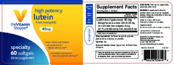 The Vitamin Shoppe High Potency Lutein 40 mg - supplement
