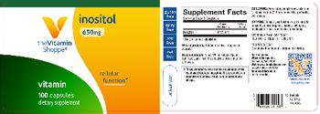 The Vitamin Shoppe Inositol 650 mg - supplement