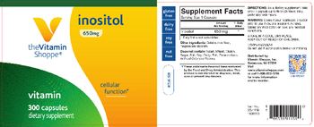 The Vitamin Shoppe Inositol 650 mg - supplement