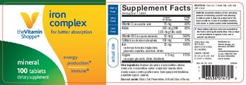 The Vitamin Shoppe Iron Complex - supplement