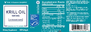 The Vitamin Shoppe Krill Oil 500 mg - supplement