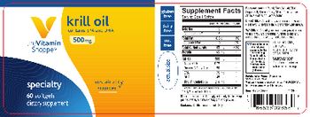 The Vitamin Shoppe Krill Oil 500mg - supplement