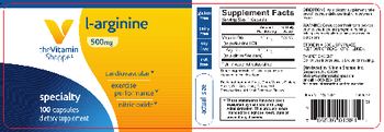 The Vitamin Shoppe L-Arginine 500mg - supplement