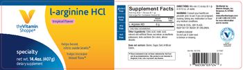The Vitamin Shoppe L-Arginine HCl Tropical Flavor - supplement