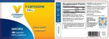 The Vitamin Shoppe L-Carnosine 500mg - supplement