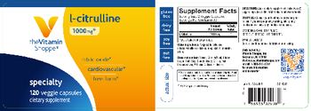 The Vitamin Shoppe L-Citrulline 1000 mg - supplement