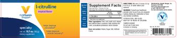 The Vitamin Shoppe L-Citrulline Tropical Flavor - supplement